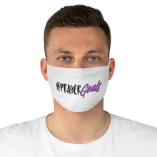 Load image into Gallery viewer, PRAYER GOALS Fabric Face Mask (WHITE)