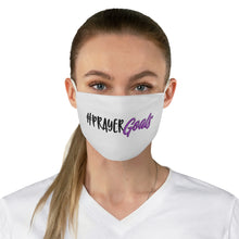 Load image into Gallery viewer, PRAYER GOALS Fabric Face Mask (WHITE)