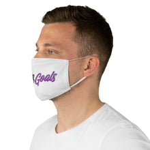Load image into Gallery viewer, PRAYER GOALS Fabric Face Mask (WHITE)