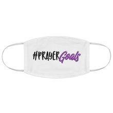Load image into Gallery viewer, PRAYER GOALS Fabric Face Mask (WHITE)
